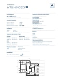 Cover thumbnail of the Cortizo A 70 technical specification datasheet