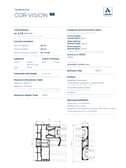Cover thumbnail of the Cortizo COR Vision technical specification PDF