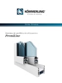Portada del PDF de ficha técnica del sistema corredero Kömmerling PremiLine