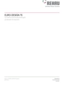 Обложка PDF-документа с техническими характеристиками Rehau Euro-Design 70