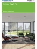 Preview image of the Schüco AWS 75.SI+ technical specification document