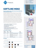 Downloadable PDF data sheet with technical specifications for the Veka Softline 82